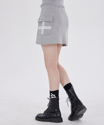 DYSFUNCT（ディスファンクト）の「BANDED POCKET MINI SKIRT(GRAY)（スカート）」