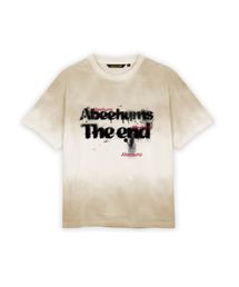 ペインテッドスモークウォッシング半袖Tシャツ ABH365-101 ベージュ