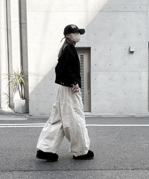 YACA(ヤーカ)の「Natalie Jacket/ナタリージャケット(その他アウター・レディース・ブラック/アイボリー・FREE)」の6枚目の写真