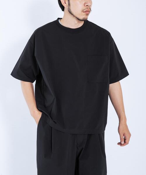 EKAL(エカル)の「『接触冷感/速乾』SOLOTEX ショートスリーブTシャツ(Tシャツ/カットソー・メンズ・ネイビー/ブラック/グレー系その他・MEDIUM/LARGE)」の4枚目の写真