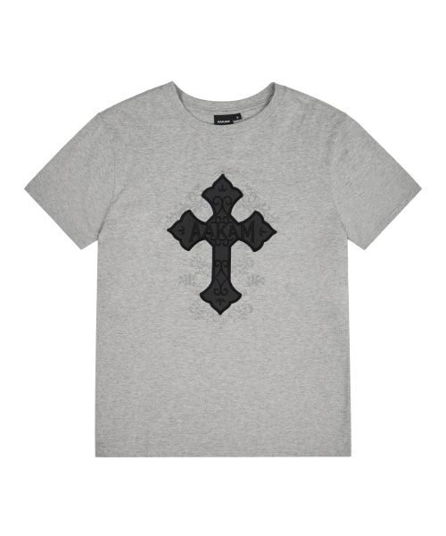 AAKAM（アーカム）の「AKM CROS2 Half Top (Gray)（Tシャツ/カットソー・レディース・その他・1/2/3）」の2枚目の写真