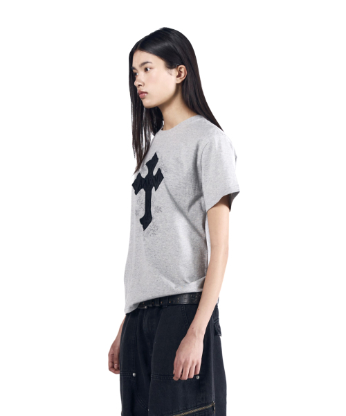 AAKAM（アーカム）の「AKM CROS2 Half Top (Gray)（Tシャツ/カットソー・レディース・その他・1/2/3）」の10枚目の写真