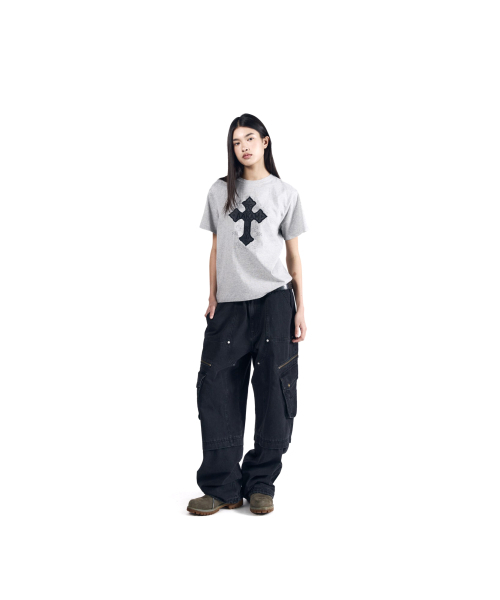 AAKAM（アーカム）の「AKM CROS2 Half Top (Gray)（Tシャツ/カットソー・レディース・その他・1/2/3）」の11枚目の写真