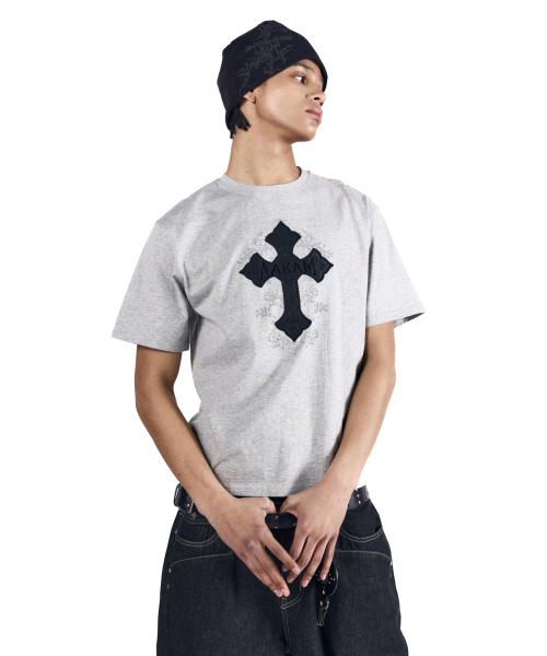 AAKAM（アーカム）の「AKM CROS2 Half Top (Gray)（Tシャツ/カットソー・レディース・その他・1/2/3）」の16枚目の写真