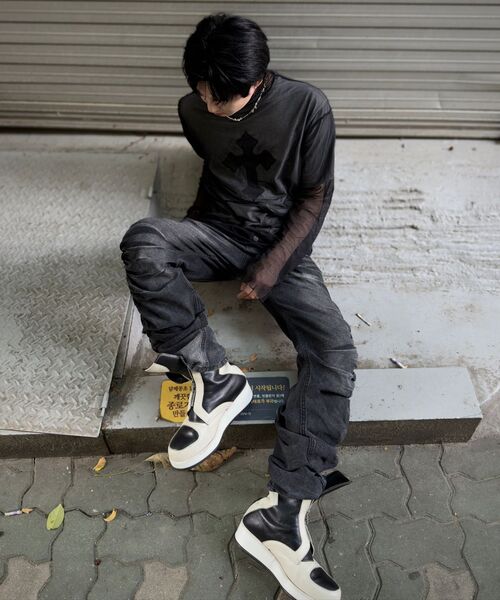 AAKAM（アーカム）の「AKM CROS2 Half Top (Gray)（Tシャツ/カットソー・レディース・その他・1/2/3）」の21枚目の写真