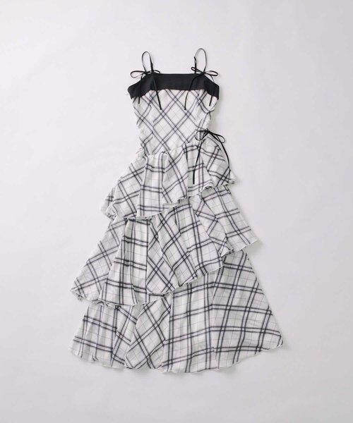 Belle Charme(ベルシャルム)の「【Belle Charme】Chiffon Tiered Long Onepiece(ワンピース・レディース・ピンク/オフホワイト/ブラック・FREE)」の6枚目の写真
