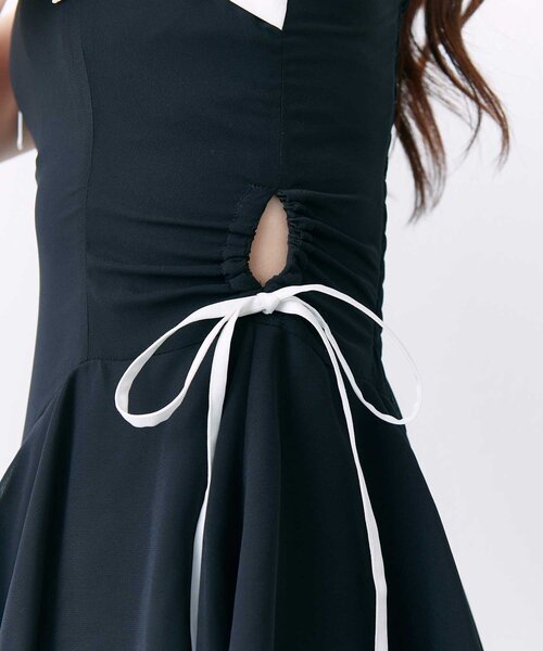 Belle Charme(ベルシャルム)の「【Belle Charme】Chiffon Tiered Long Onepiece(ワンピース・レディース・ピンク/オフホワイト/ブラック・FREE)」の12枚目の写真