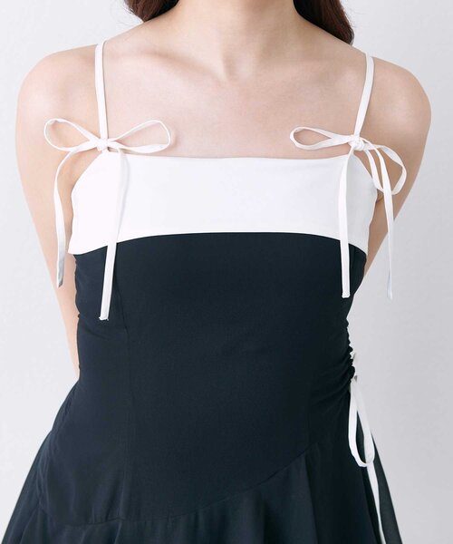Belle Charme(ベルシャルム)の「【Belle Charme】Chiffon Tiered Long Onepiece(ワンピース・レディース・ピンク/オフホワイト/ブラック・FREE)」の13枚目の写真