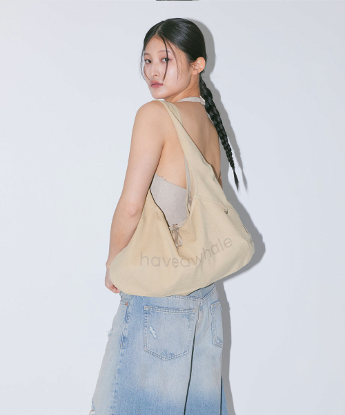 HAVEAWHALE(ハブアホエール)の「cotton baguette eco bag (YE)(ショルダーバッグ・レディース・その他・FREE)」の1枚目の写真