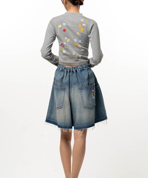 Maison MIHARA YASUHIRO（メゾンミハラヤスヒロ）の「Price Tag Sticker Printed Cropped Long Sleeve T-shirt（Tシャツ/カットソー・レディース・ホワイト/ブラック・36/38/40）」の19枚目の写真