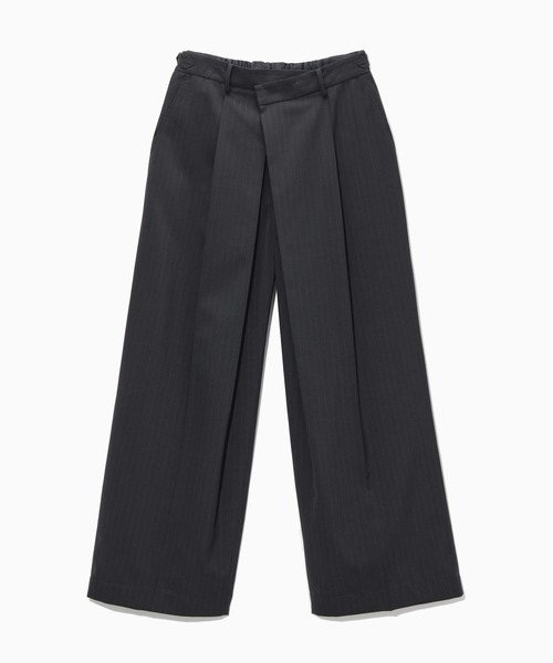 HARE(ハレ)の「【NARRIL】Wrap Wide Trousers(スラックス・メンズ・ブラック/ネイビー・FREE)」の2枚目の写真