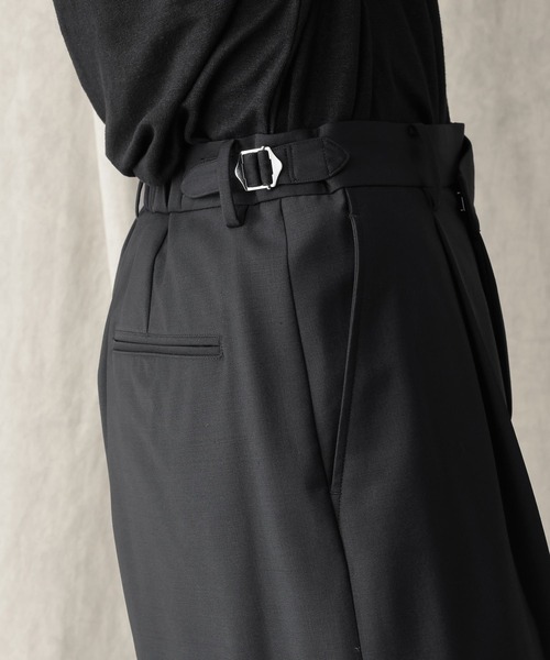 HARE(ハレ)の「【NARRIL】Wrap Wide Trousers(スラックス・メンズ・ブラック/ネイビー・FREE)」の8枚目の写真
