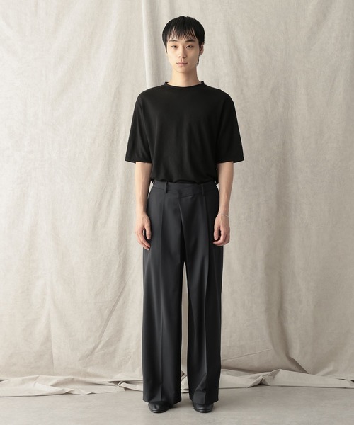 HARE(ハレ)の「【NARRIL】Wrap Wide Trousers(スラックス・メンズ・ブラック/ネイビー・FREE)」の9枚目の写真