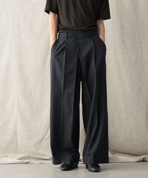 HARE(ハレ)の「【NARRIL】Wrap Wide Trousers(スラックス・メンズ・ブラック/ネイビー・FREE)」の13枚目の写真