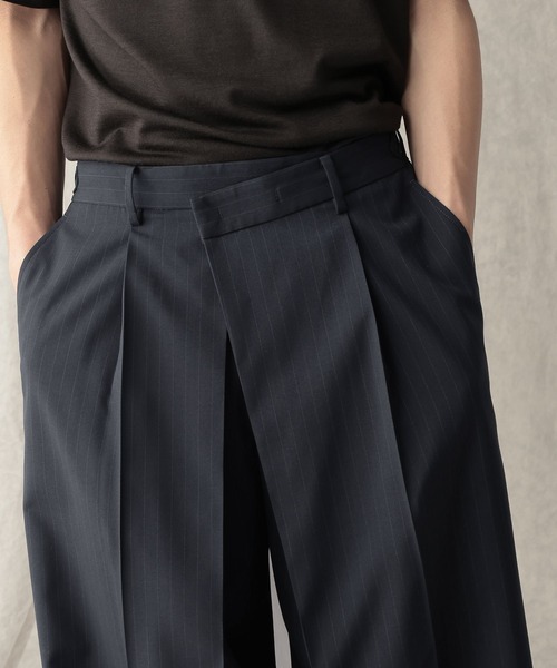 HARE(ハレ)の「【NARRIL】Wrap Wide Trousers(スラックス・メンズ・ブラック/ネイビー・FREE)」の15枚目の写真
