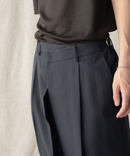 HARE(ハレ)の「【NARRIL】Wrap Wide Trousers(スラックス・メンズ・ブラック/ネイビー・FREE)」の16枚目の写真