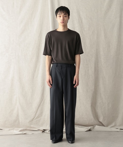 HARE(ハレ)の「【NARRIL】Wrap Wide Trousers(スラックス・メンズ・ブラック/ネイビー・FREE)」の18枚目の写真