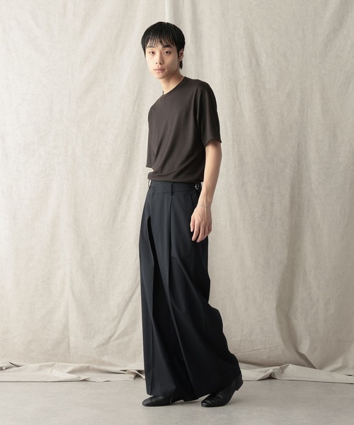 HARE(ハレ)の「【NARRIL】Wrap Wide Trousers(スラックス・メンズ・ブラック/ネイビー・FREE)」の19枚目の写真
