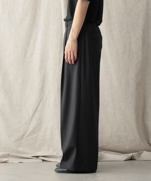 HARE(ハレ)の「【NARRIL】Wrap Wide Trousers(スラックス・メンズ・ブラック/ネイビー・FREE)」の22枚目の写真