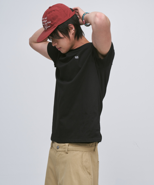 PLACESTUDIOMAN(プレイススタジオメンズ)の「シンプルエッセンシャルアイレットポイントベーシックリラックスフィット半袖Tシャツ_2COLOR(Tシャツ/カットソー・メンズ・ホワイト/ブラック・MEDIUM/LARGE)」の6枚目の写真