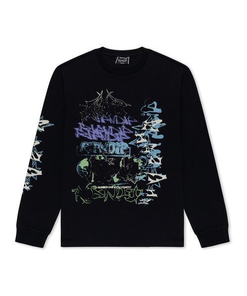 RIPNDIP(リップンディップ)の「WORLD WIDE MADNESS LS(Tシャツ/カットソー・メンズ・ブラック・X-LARGE/SMALL)」の1枚目の写真