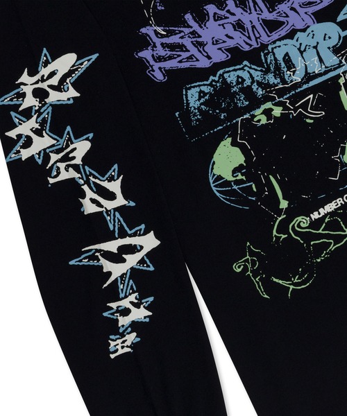 RIPNDIP(リップンディップ)の「WORLD WIDE MADNESS LS(Tシャツ/カットソー・メンズ・ブラック・X-LARGE/SMALL)」の3枚目の写真