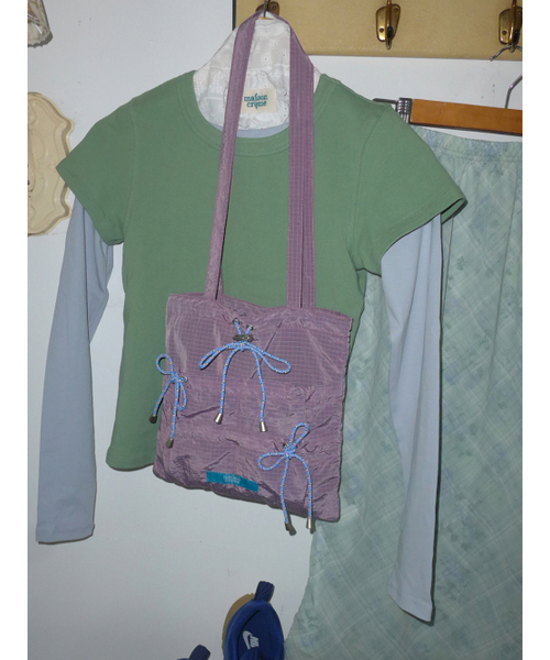 MAISON CREME（メゾンクレム）の「[Archive] String petit shoulder bag_Lavender pink（ショルダーバッグ・レディース・その他・FREE）」の2枚目の写真
