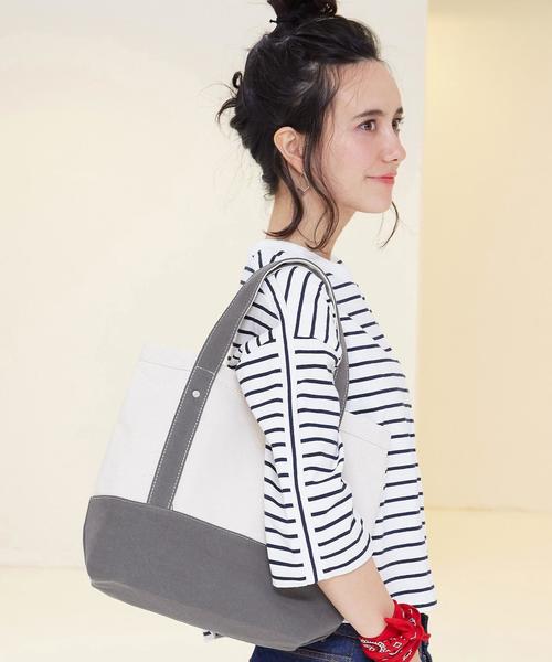 green label relaxing（グリーンレーベルリラクシング）の「CB EFFORTICO 撥水キャンバストートバッグ◆（トートバッグ・レディース・ブラック/グレー/オリーブ・FREE）」の2枚目の写真