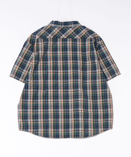 RVCA(ルーカ)の「RVCA メンズ DAYSHIFT TRUNKIN PLAID SS 半袖シャツ 【2026年夏モデル】(シャツ/ブラウス・メンズ・グレー・LARGE)」の2枚目の写真
