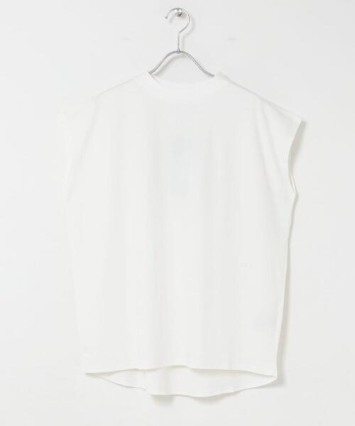 EKAL(エカル)の「『UR TECH ひやサラクール』フレンチスリーブカットソー(Tシャツ/カットソー・レディース・ブラック/ベージュ/バーガンディー/ホワイト・ONE)」の12枚目の写真