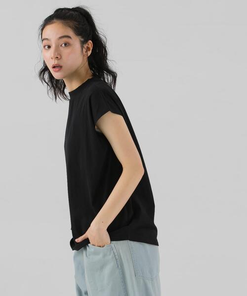 EKAL(エカル)の「『UR TECH ひやサラクール』フレンチスリーブカットソー(Tシャツ/カットソー・レディース・ブラック/ベージュ/バーガンディー/ホワイト・ONE)」の17枚目の写真
