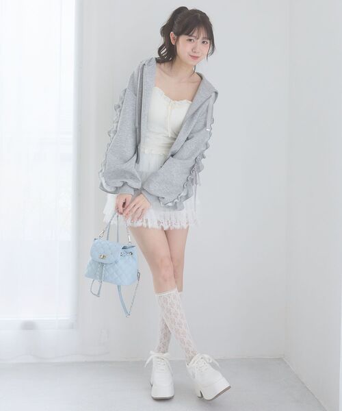 MAJESTIC LEGON(マジェスティックレゴン)の「2WAYビジューミニリュック(バックパック/リュック・レディース・ブルー/アイボリー/ブラック・FREE)」の11枚目の写真