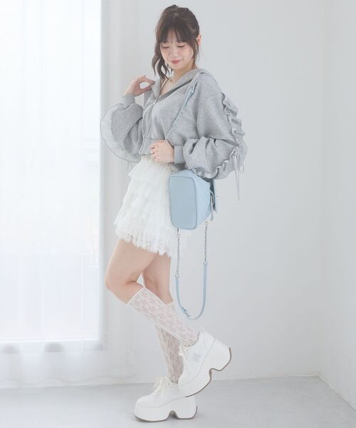 MAJESTIC LEGON(マジェスティックレゴン)の「2WAYビジューミニリュック(バックパック/リュック・レディース・ブルー/アイボリー/ブラック・FREE)」の12枚目の写真