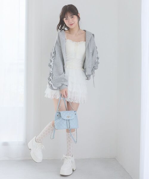 MAJESTIC LEGON(マジェスティックレゴン)の「2WAYビジューミニリュック(バックパック/リュック・レディース・ブルー/アイボリー/ブラック・FREE)」の13枚目の写真