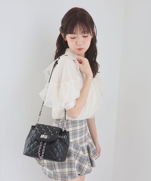 MAJESTIC LEGON(マジェスティックレゴン)の「2WAYビジューミニリュック(バックパック/リュック・レディース・ブルー/アイボリー/ブラック・FREE)」の20枚目の写真