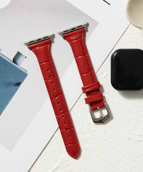 emonique(エモニーク)の「PUレザー アップルウォッチバンド Apple Watch バンド【38/40/41mm対応】(デジタル腕時計・レディース・カーキ/ブラック/ブルー/ピンク/ホワイト/レッド/ブラウン系/ホワイト系/レッド系・38)」の9枚目の写真