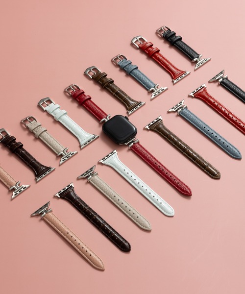 emonique(エモニーク)の「PUレザー アップルウォッチバンド Apple Watch バンド【38/40/41mm対応】(デジタル腕時計・レディース・カーキ/ブラック/ブルー/ピンク/ホワイト/レッド/ブラウン系/ホワイト系/レッド系・38)」の10枚目の写真