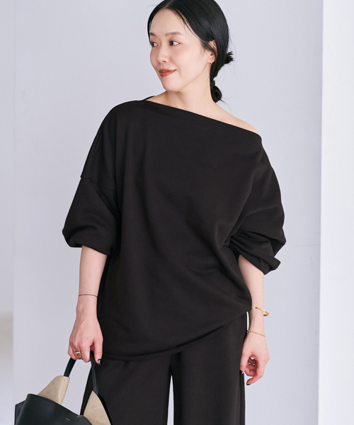 plage(プラージュ)の「nuance sweat プルオーバー(Tシャツ/カットソー・レディース・チャコールグレー/ベージュ・FREE)」の11枚目の写真