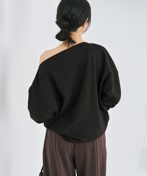 plage(プラージュ)の「nuance sweat プルオーバー(Tシャツ/カットソー・レディース・チャコールグレー/ベージュ・FREE)」の18枚目の写真