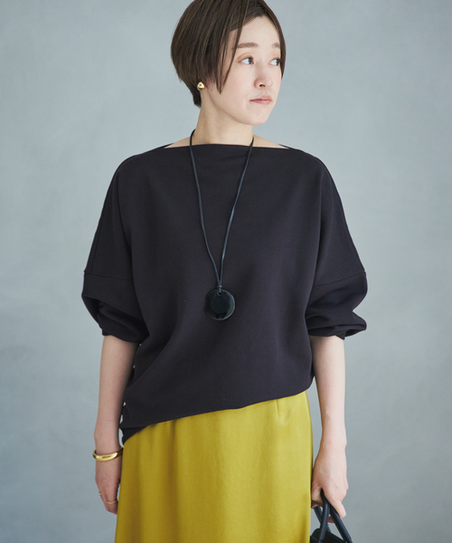 plage(プラージュ)の「nuance sweat プルオーバー(Tシャツ/カットソー・レディース・チャコールグレー/ベージュ・FREE)」の22枚目の写真