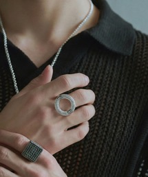 【YArKA/ヤーカ】irregularly intersecting mesh ring [T?kan2] / 透環メッシュリング2