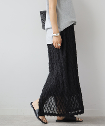 シアーカットジャガードスカート