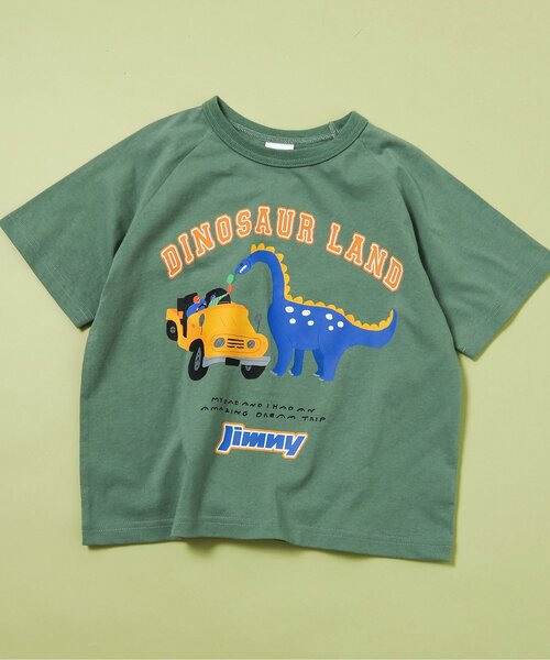 BREEZE(ブリーズ)の「【リンク】Jimny バリエーションTシャツ(Tシャツ/カットソー・キッズ・カーキ/チャコール/レインボー/ブラック・130/90/110/100/120/80/140)」の3枚目の写真