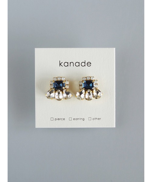 tone(トーン)の「【kanade】ビジューピアス(MA)(ピアス(両耳用)・レディース・ブルー/グリーン・FREE)」の9枚目の写真