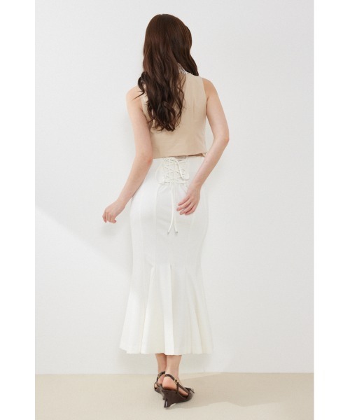 rienda(リエンダ)の「バックレースアップデザインマーメイドスカート 夏服(スカート・レディース・ブラウン/ブラック/ホワイト・MEDIUM/SMALL)」の6枚目の写真