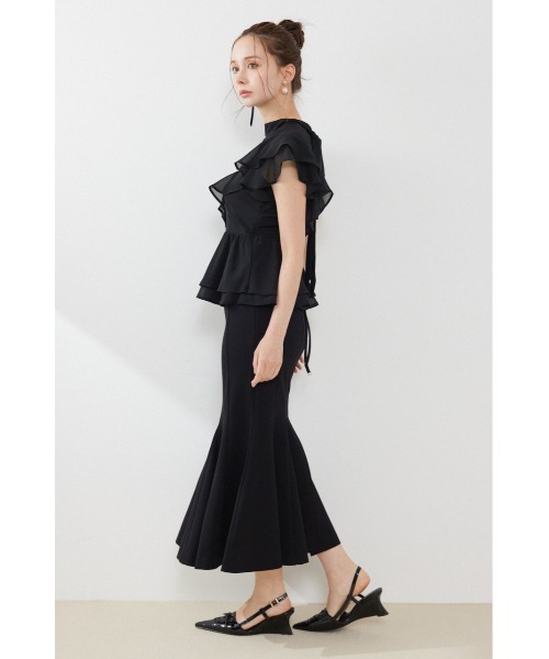 rienda(リエンダ)の「バックレースアップデザインマーメイドスカート 夏服(スカート・レディース・ブラウン/ブラック/ホワイト・MEDIUM/SMALL)」の18枚目の写真