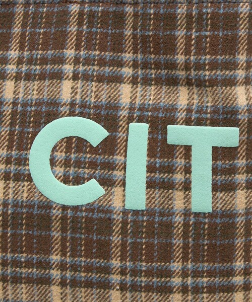 CITEN(シテン)の「<CITEN>チェック柄トート(トートバッグ・レディース・ブラウン/ネイビー/ロイヤルブルー・フリー)」の6枚目の写真