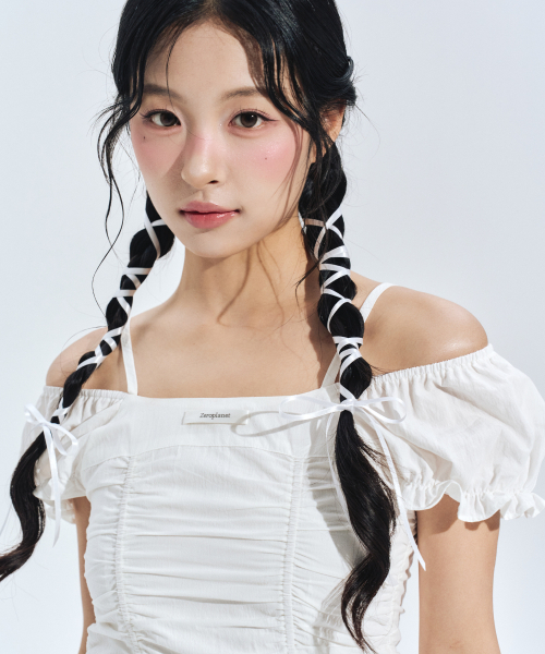 ZEROPLANET（ゼロプラネット）の「ベルラスモーキングバルーンワンピースホワイト（ワンピース・レディース・その他・F）」の2枚目の写真