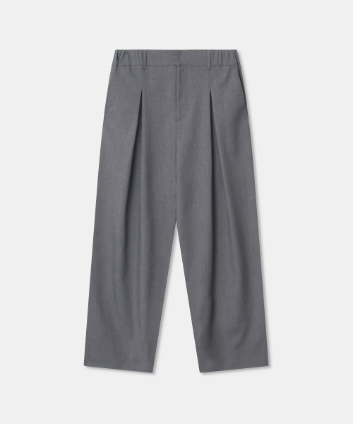 THEENDQUESTION(ジエンドクエスチョン)の「Banding wide pants / GRAY(スラックス・レディース・その他・1/2)」の2枚目の写真