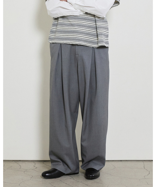 THEENDQUESTION(ジエンドクエスチョン)の「Banding wide pants / GRAY(スラックス・レディース・その他・1/2)」の3枚目の写真